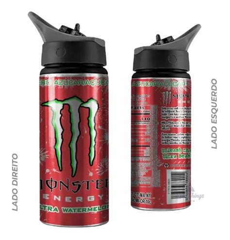 Garrafa Squeeze Wave Alum Nio Monster Energy Drink Melancia Mercadolivre