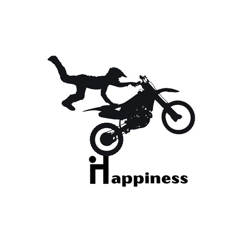 Bike stunt vector, bike stunt is happiness, motorbike vector, high ...