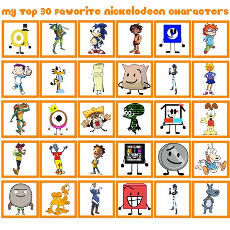 My Top 30 Favorite Nickelodeon Characters (2/5) by marcbojo on DeviantArt