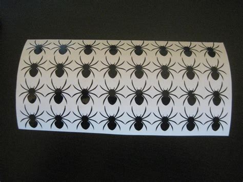 Spider Decals Sheet Of Spider Decals Halloween Spiders Halloween Stickers Spiders Halloween