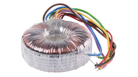 Rs Pro 115 V Ac 230 V Ac 2 X 15v Ac Toroidal Transformer 50va 2