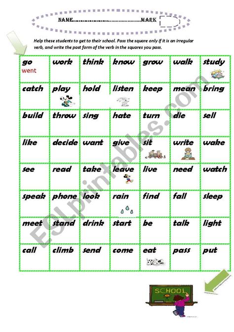 Irregular Verbs Esl Worksheet By Beanela 49 Off