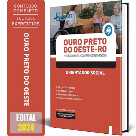 Apostila Prefeitura De Ouro Preto Do Oeste RO 2024 Orientador Social