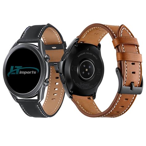 Pulseira 22mm LTimports Couro Padrão para Samsung Galaxy Watch 3 45mm