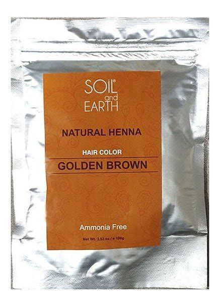 Soil and Earth Ekskluzywna Henna Indyjska 3 Złoty Brąz Golden Brown