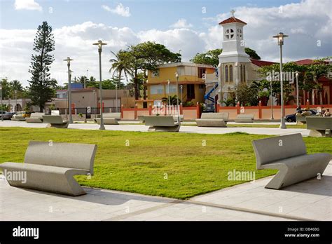 Central plaza, Luquillo, Puerto Rico Stock Photo - Alamy