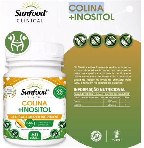 Sunfood Colina Inositol Mg Sa De Cerebral