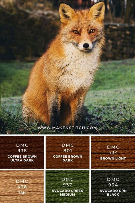 Brown Fox Stitch Color Palette | Color palette, Earthy color palette ...