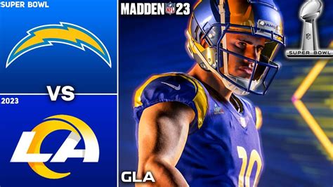 Chargers Vs Rams Super Bowl 2023 LVII Simulation Madden 23 Gameplay