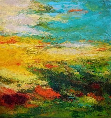 Susanne Stepbach Morning Has Broken Acryl Struktur Auf Leinwand