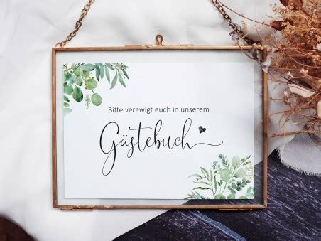 Gästebuch Schild Hochzeit Minimalistic Hochzeitspapeterie und Deko