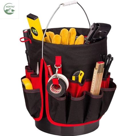 MZRTNZ Large Capacity Bucket Organizer Multi Pocket Storage Bag Garden