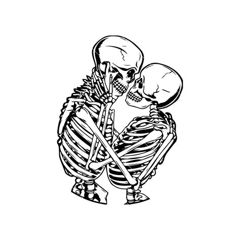 Couple Skeleton SVG, Skeleton Lovers PNG, Gothic Decor, Skull Hanging ...