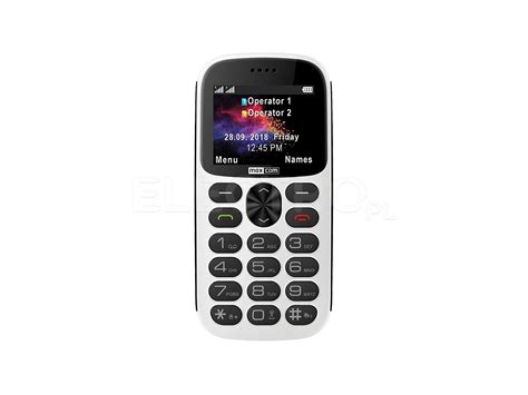 Telefon MAXCOM Comfort MM471 Biały cena opinie dane techniczne