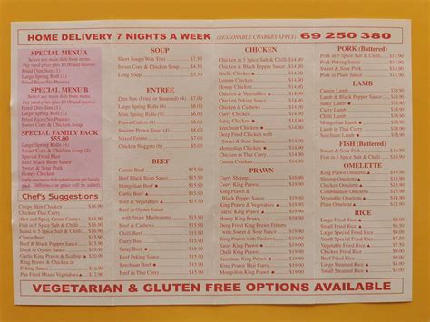 menu  turvey tops chinese takeaway delivery restaurant wagga wagga