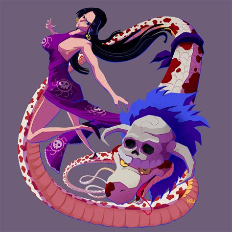 boa hancock and salome (one piece) drawn by msudrawings | Danbooru