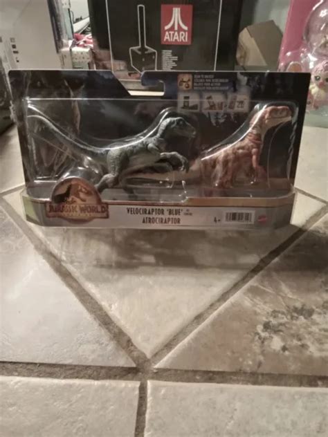 MATTEL JURASSIC WORLD Dominion Velociraptor Blue Atrociraptor 2 Ct