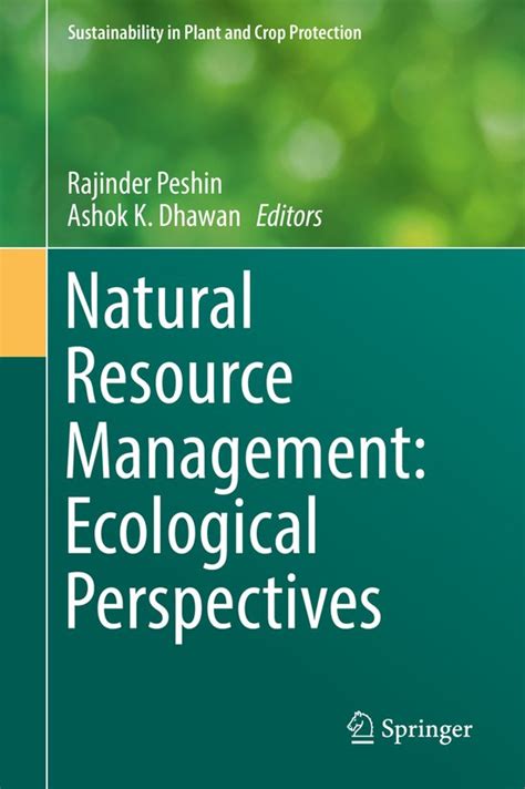 Natural Resource Management Ecological Perspectives 9783319997674