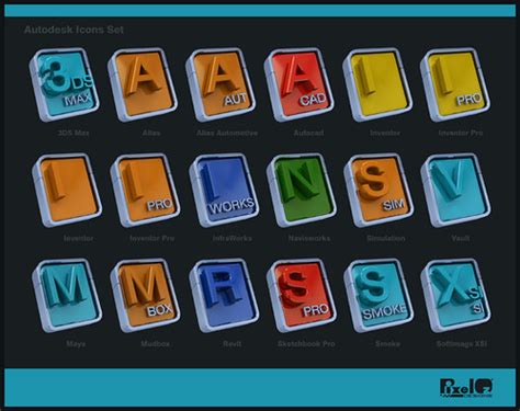 autodesk icon set  david guzman pixeloz pixelozdevi flickr