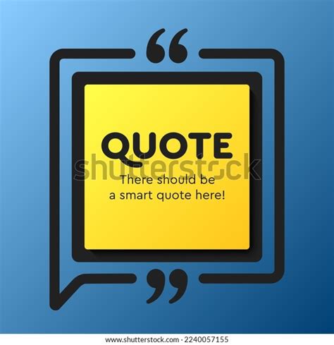 Quote Frame Blank Empty Box Message Stock Vector (Royalty Free) 2240057155 | Shutterstock