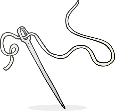 cartoon needle and thread 12297408 Vector Art at Vecteezy