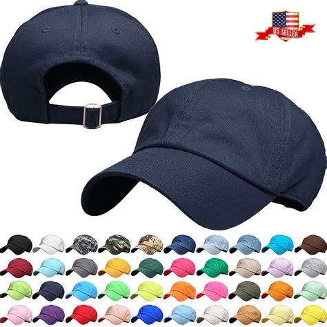 Solid Plain Washed Dad Hat Cotton Polo Style Baseball Ball Cap NEW EBay