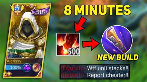 ALDOUS 8 MINUTES 500 STACKS WITH THIS NEW FORBIDDEN BUILD ALDOUS BEST