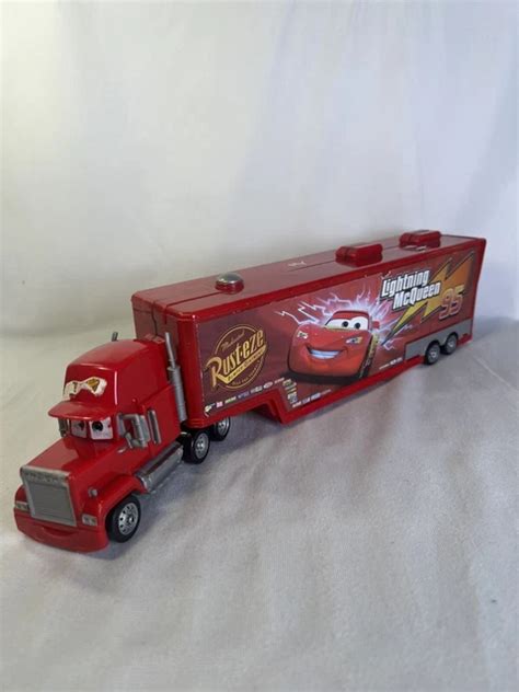 disney pixar cars mack truck hauler trailer playset