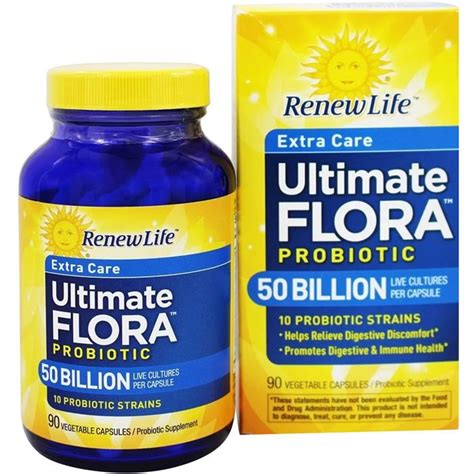 Renew Life Ultimate Flora Extra Care Probiotic 50 Billion 90 Capsules