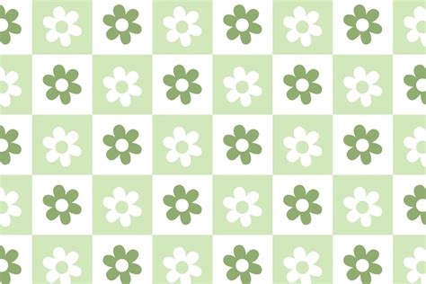 Fondo A Cuadros Verde Plano Vector Gratis