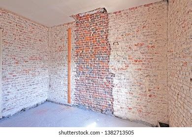 Naked Red Brick Wall Prepared Before Stock Photo 1382713505 Shutterstock