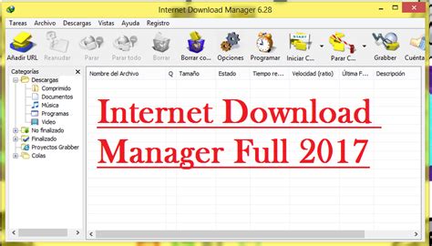 Descargar Internet Download Manager 6 28 Full Español con crack