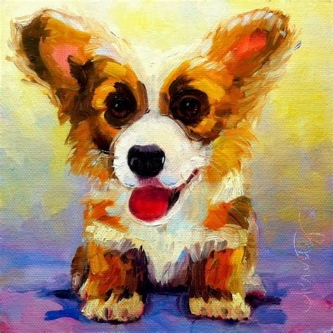 Corgi art | Corgi art, Corgi, Art