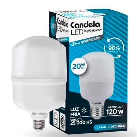 Lampara Led High Power W E Luz Fria Candela V V Candela