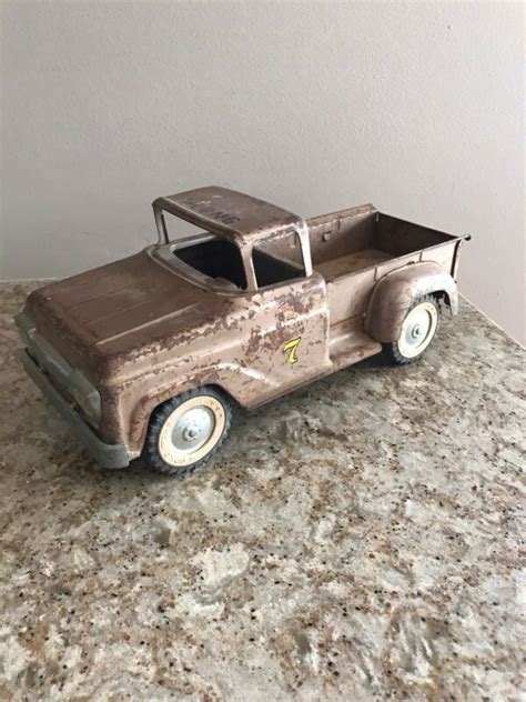 Vintage Tonka Stepside Pick Up Truck Bronze Original Tonka Toys