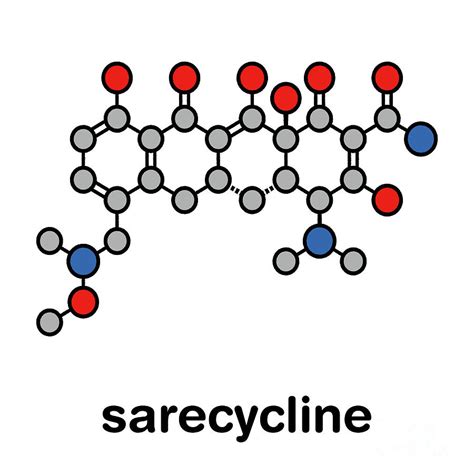 Sarecycline Antibiotic Drug Molecule By Molekuul Science Photo Library