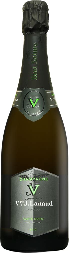 Champagne Veuve J Lanaud Carte Noire Blanc De Blancs Brut Nature