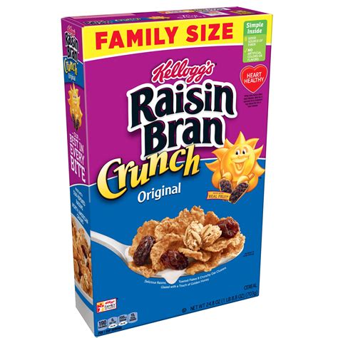 Kellogg S Raisin Bran Crunch Breakfast Cereal Original Oz