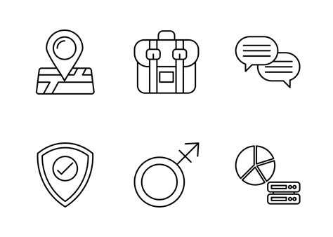 Job Resume Vector Icon Set 17463422 Vector Art at Vecteezy