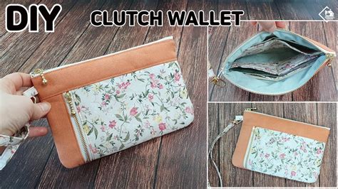 DIY DOUBLE ZIPPER CLUTCH BAG Clutch Wallet Zipper Pouch Sewing