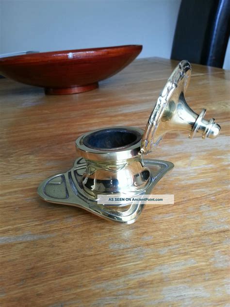 Art Nouveau Brass Inkwell Wmf Tudric Secessionist Carl Deffner Jugendstil