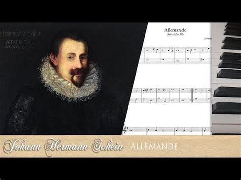 ASY PIANO PIECES ALLEMANDE IN G MAJOR JOHANN HERMANN SCHEIN 1586