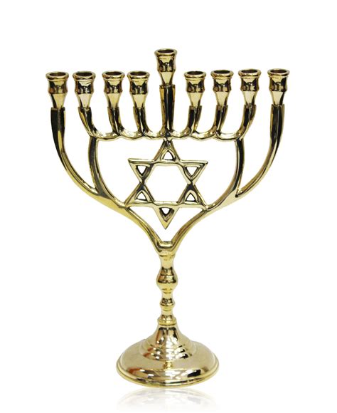 Hanukkah Menorah With Star Of David Design