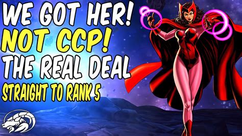 Scarlet Witch 5 Star We Got Her Rank Up And Game Play Marvel Contest Of Champions Youtube