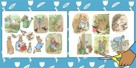 The Tale Of Peter Rabbit Story Cut Outs Teacher Made