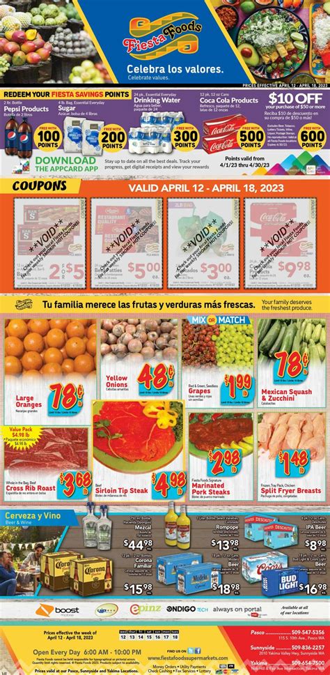 Fiesta Foods Supermarkets Ad Circular Rabato