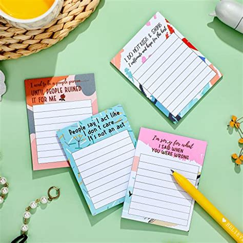 Funny Notepads With Sayings Sticky Funny Office Supplies To Do List