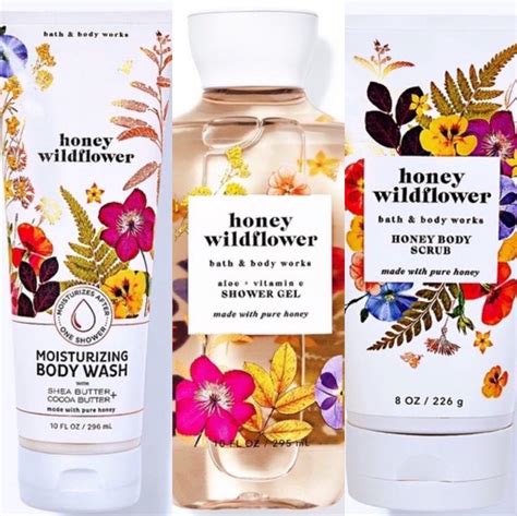 Bath And Body Works Aromatherapy Honey Wildflower Moisturizing Body Wash