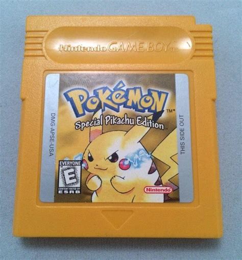 Pokemon Yellow Version Special Pikachu Edition Gameboy Color Saves