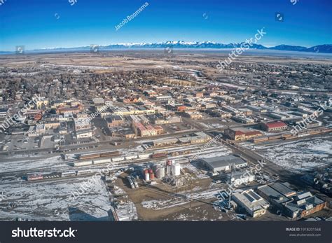 Aerial View Alamosa Colorado During Winter Stock Photo 1918201568 ...